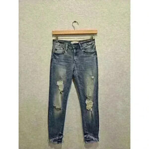 Kancan  Nala Mid Rise Ankle Skinny Jeans